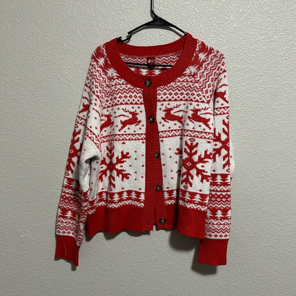 Holiday cardigan